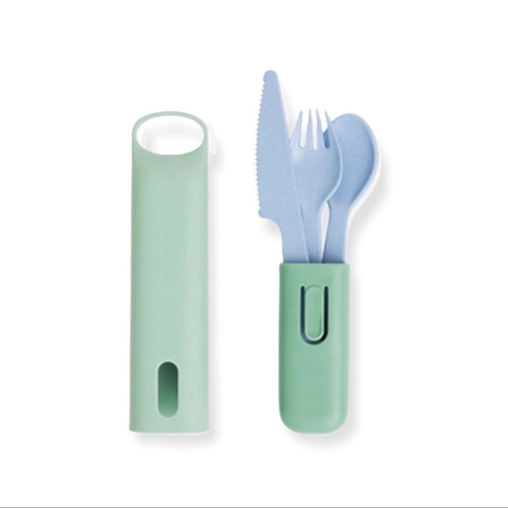 HIP Travel Wheat Straw Cutlery Set With Case brand new. Condition is New.